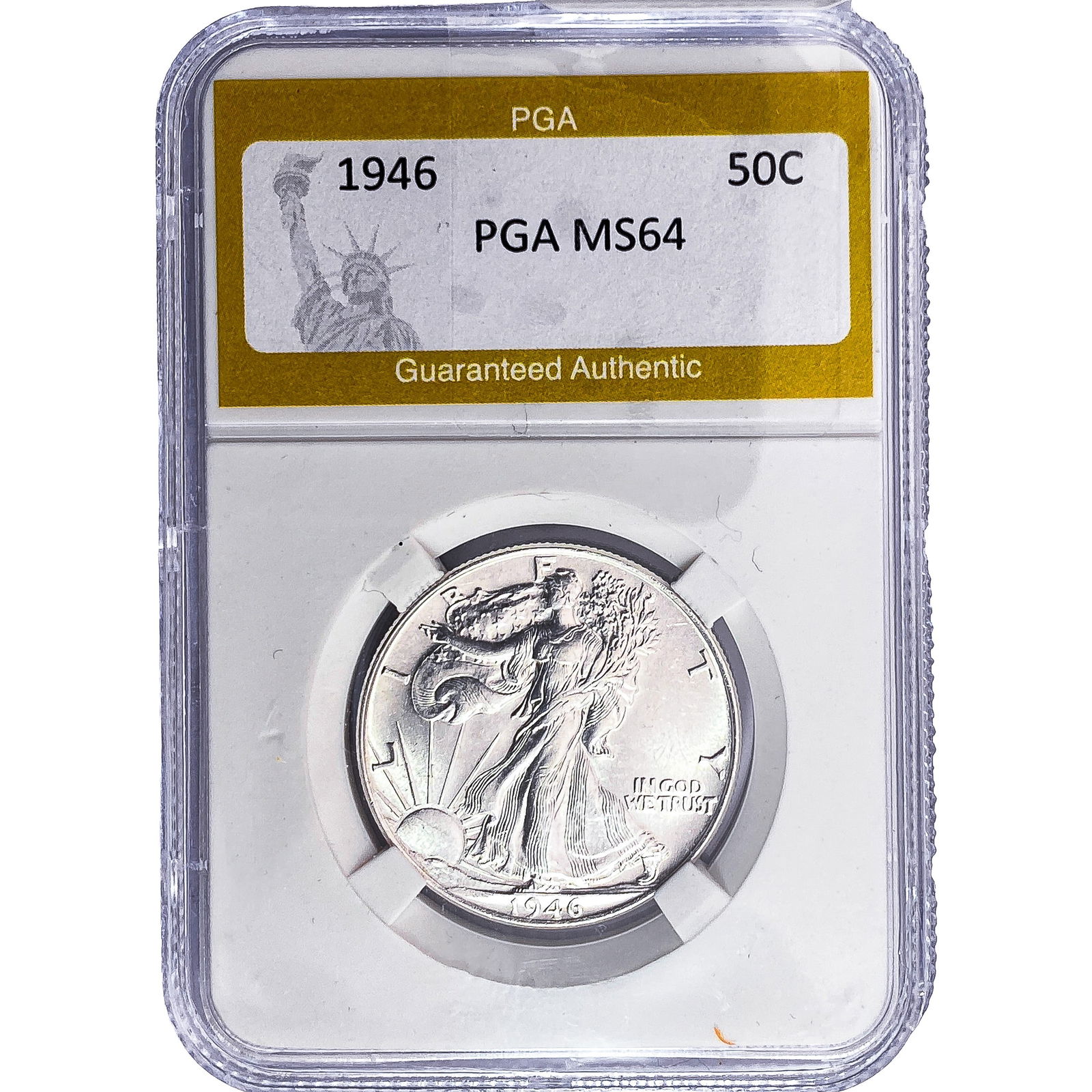 1946 Walking Liberty Half Dollar PGA MS64: 1946 Walking Liberty Half Dollar PGA MS64