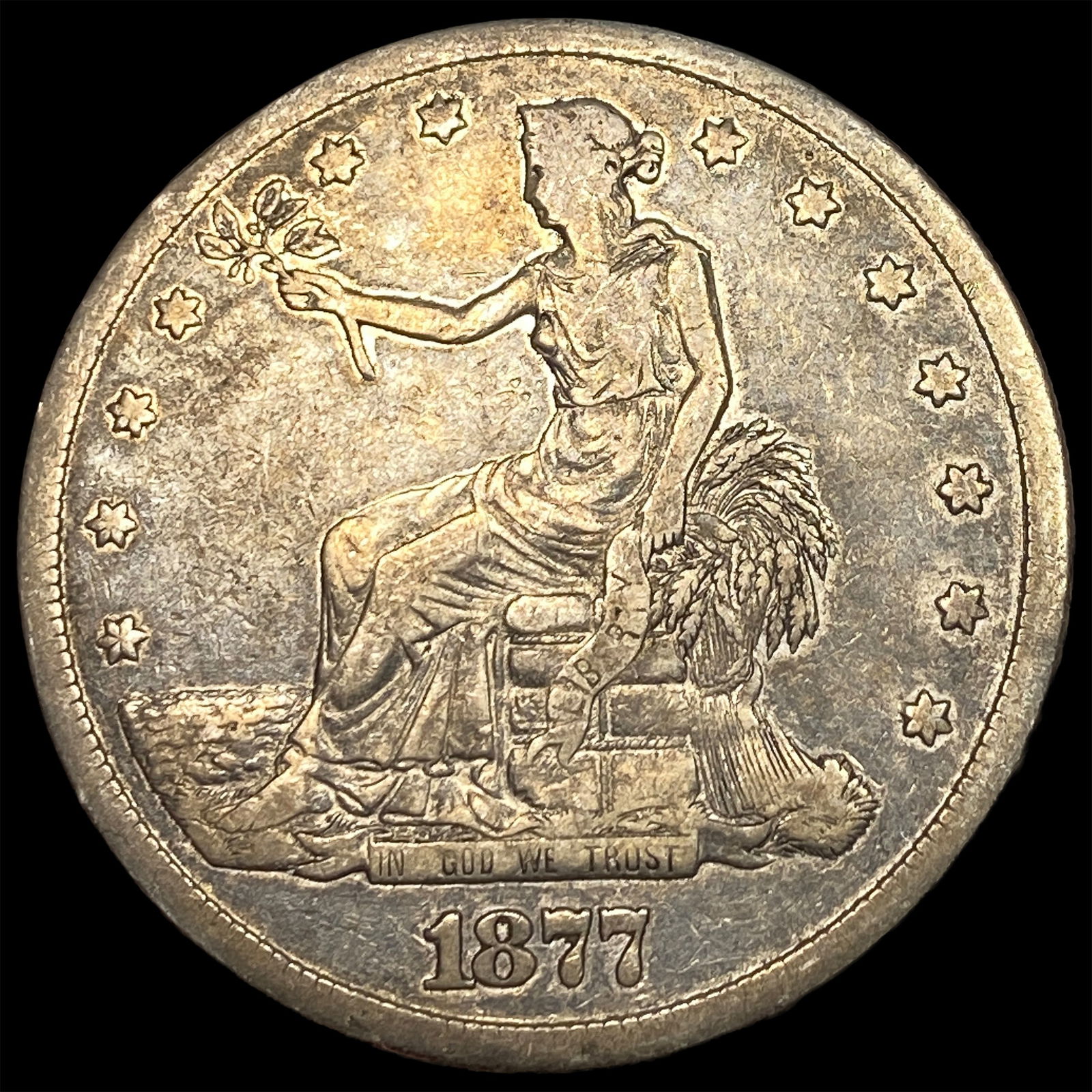 1877-S Silver Trade Dollar LIGHTLY CIRCULATED (1 of 2)