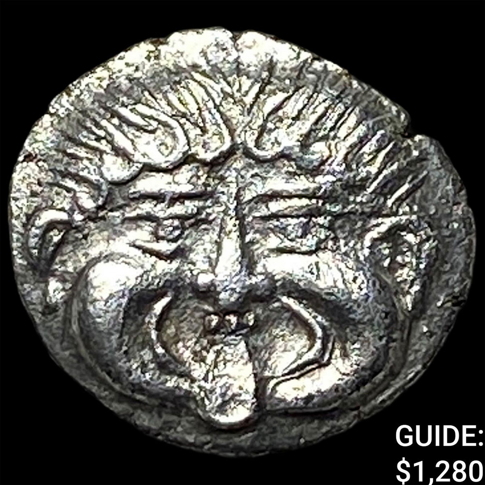 Macedon, Neopolis 424-350 BC Silver Hemidrachm NEARLY UNCIRCULATED: Macedon, Neopolis 424-350 BC Silver Hemidrachm NEARLY UNCIRCULATED