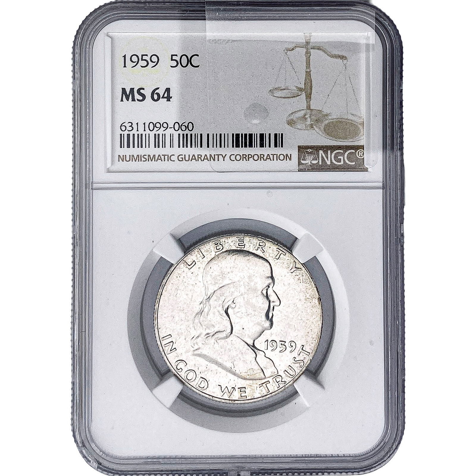 1959 Franklin Half Dollar NGC MS64 (1 of 2)