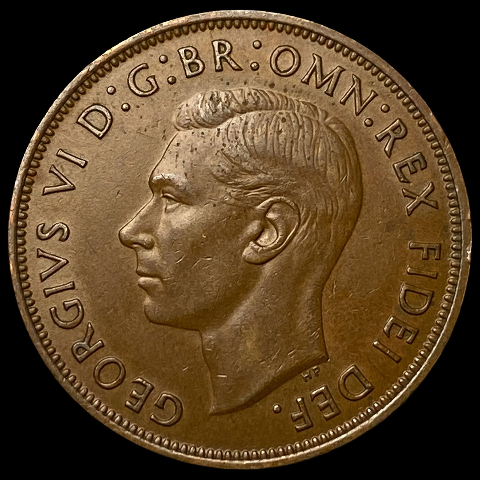 1950 Great Britain One Penny - George VI NEARLY UNCIRCULATED: 1950 Great Britain One Penny - George VI NEARLY UNCIRCULATED