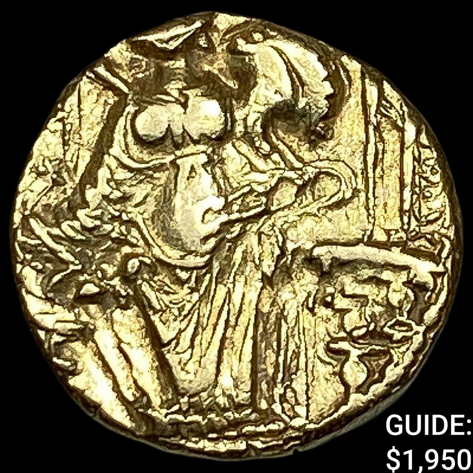 Kushan Empire 290-310 Gold Stater NEARLY UNCIRCULATED: Kushan Empire 290-310 Gold Stater NEARLY UNCIRCULATED