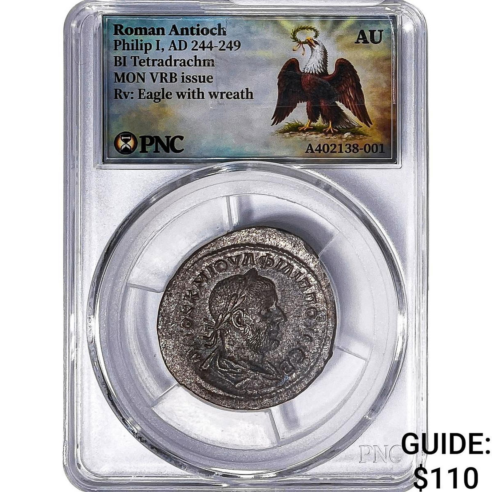 Roman Antioch Philip I 244-249 AD Bi-Tetradrachm PNC AU: Roman Antioch Philip I 244-249 AD Bi-Tetradrachm PNC AU