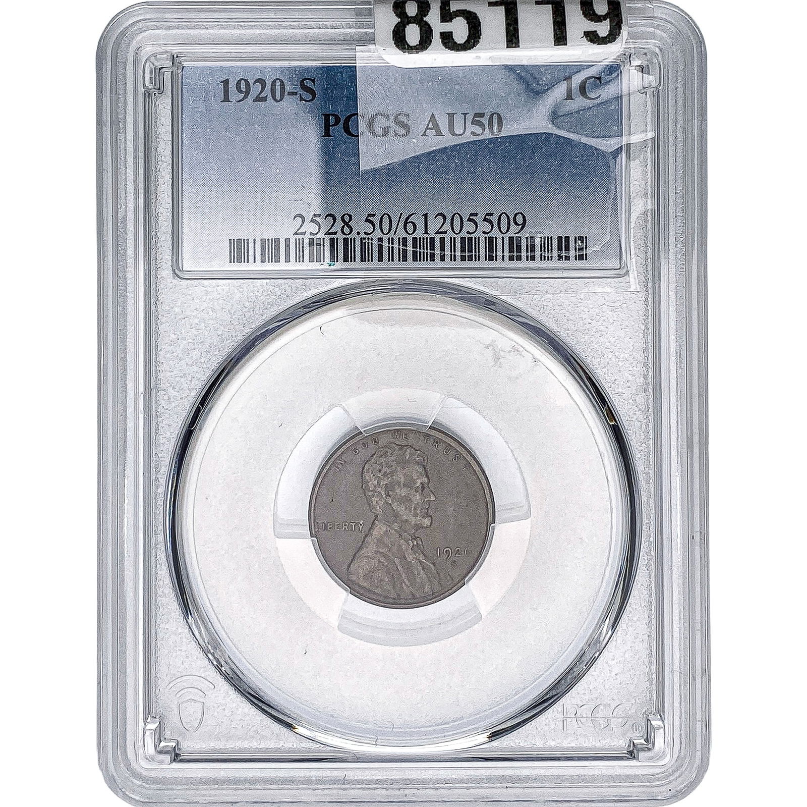 1920-S Wheat Cent PCGS AU50 (1 of 2)
