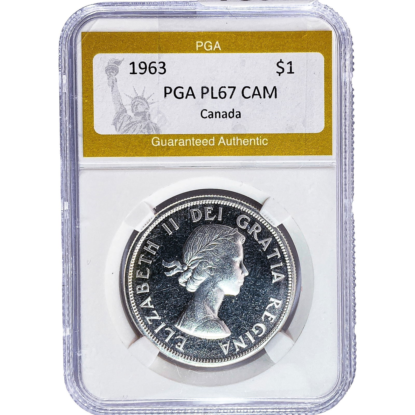 1963 Canada Silver Dollar PGA PL67 CAM: 1963 Canada Silver Dollar PGA PL67 CAM