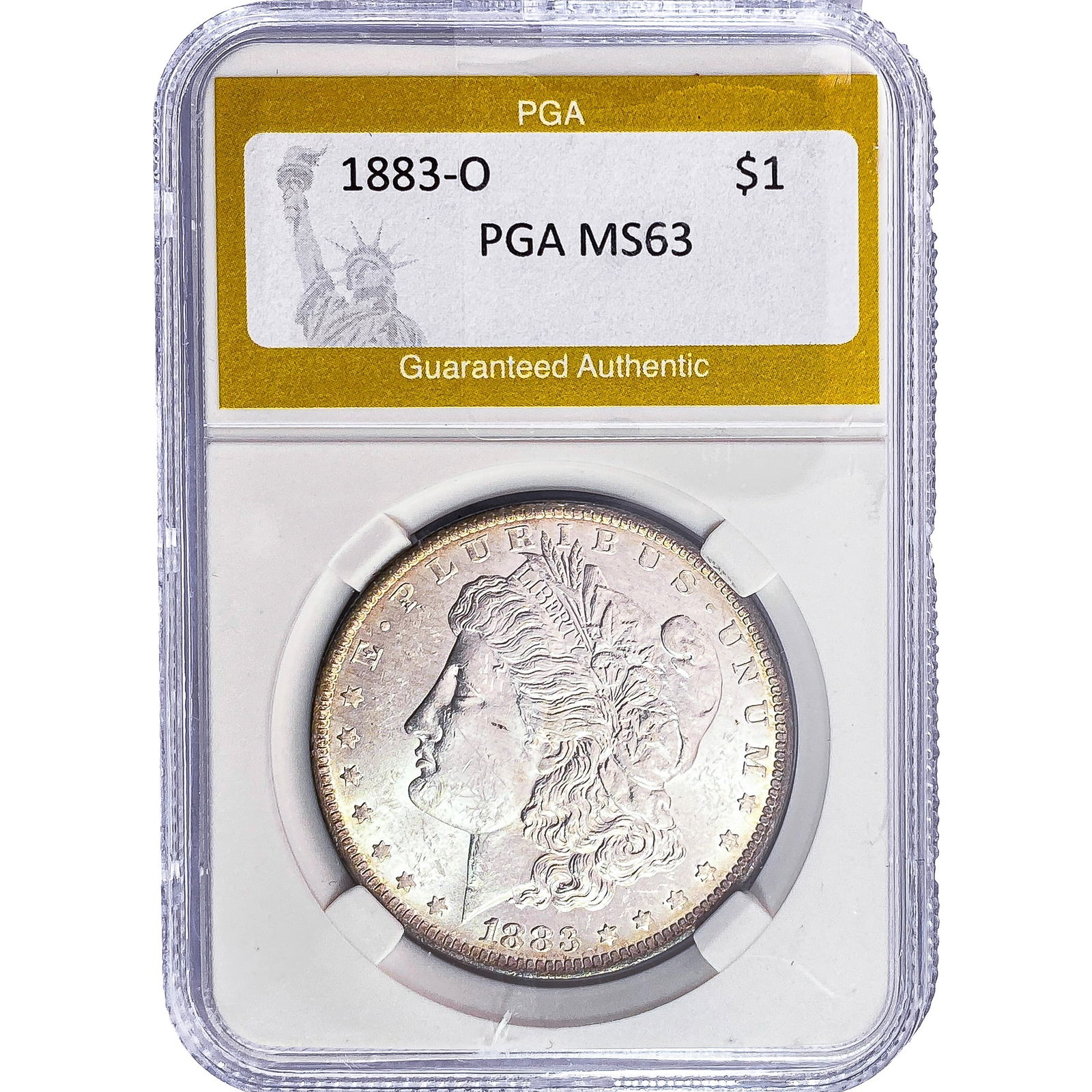 1883-O Morgan Silver Dollar PGA MS63: 1883-O Morgan Silver Dollar PGA MS63