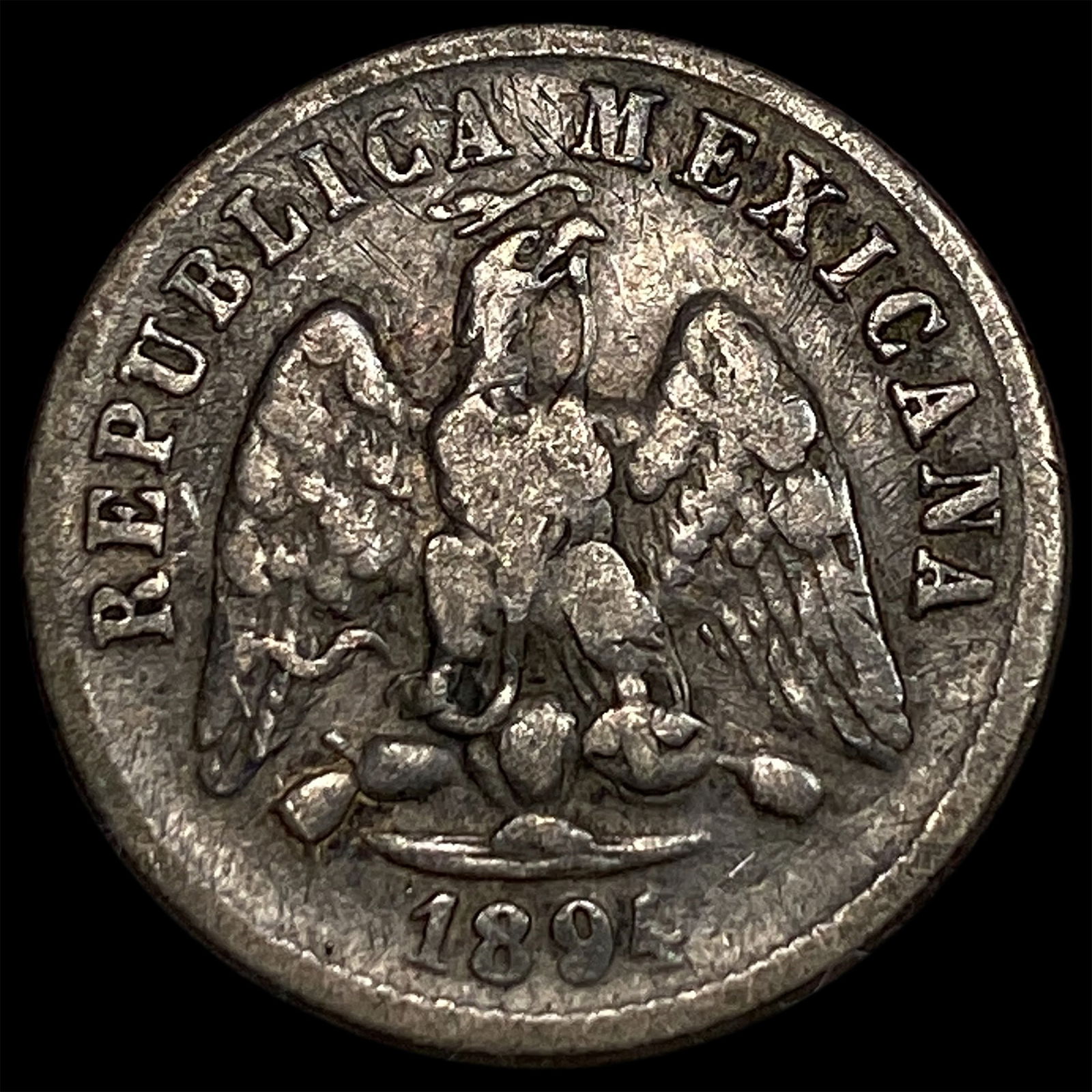 1894 Mexico 10 Centavos NEARLY UNCIRCULATED (1 of 2)