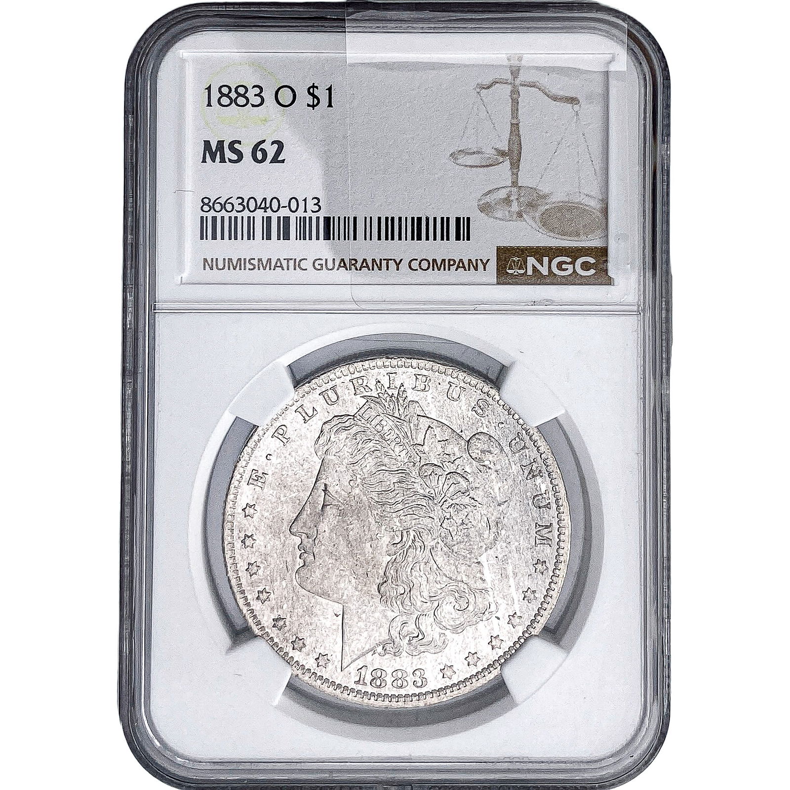 1883-O Morgan Silver Dollar NGC MS62 (1 of 2)