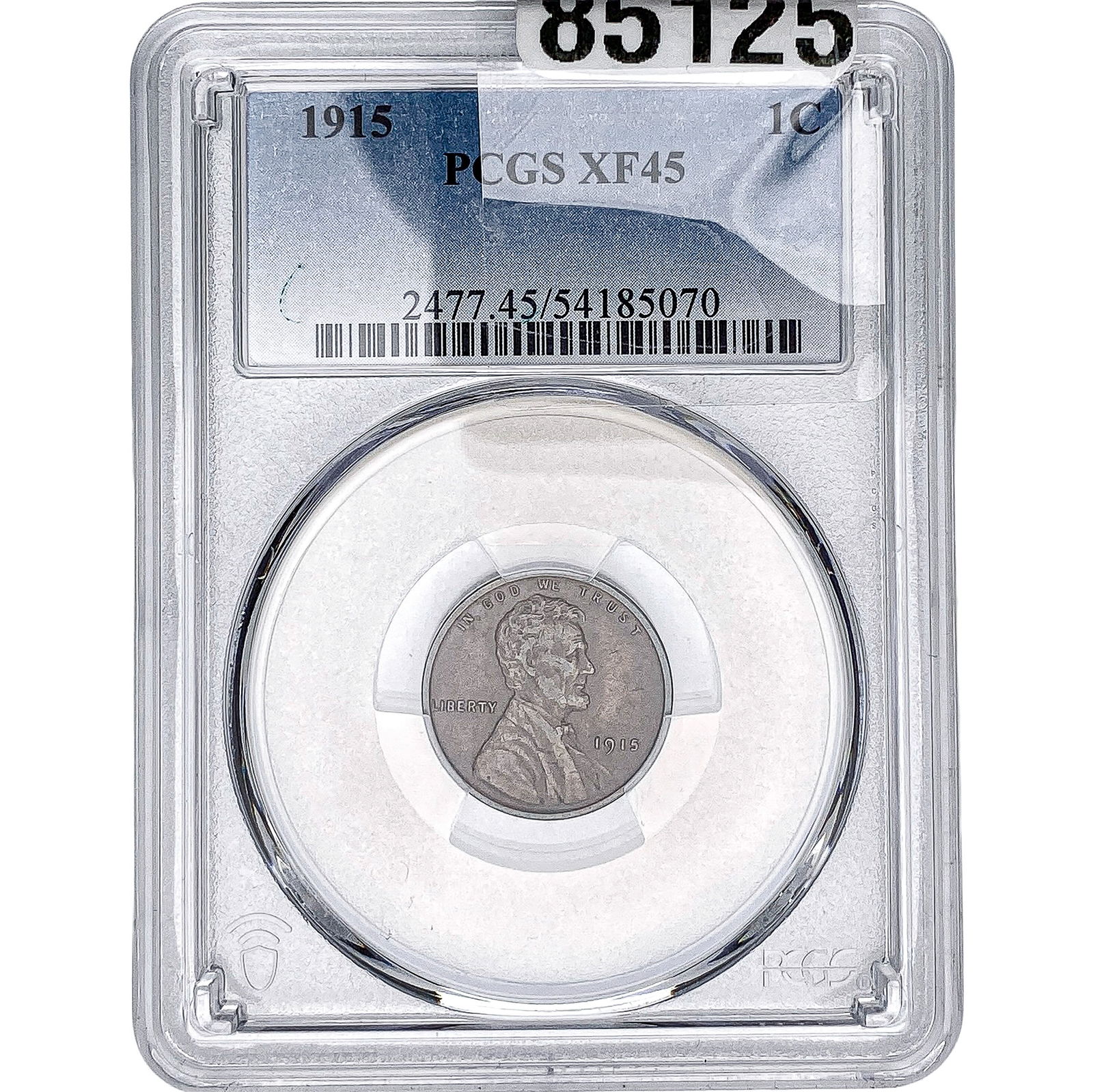 1915 Wheat Cent PCGS XF45: 1915 Wheat Cent PCGS XF45