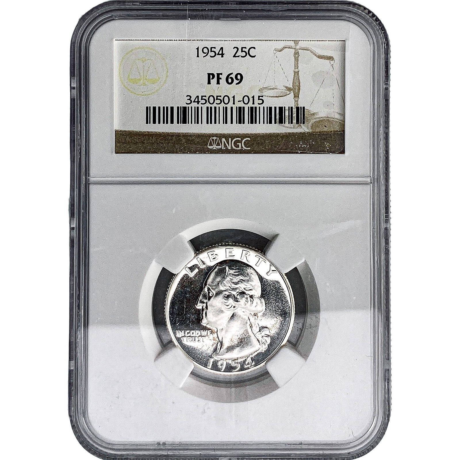 1954 Washington Silver Quarter NGC PF69 (1 of 2)
