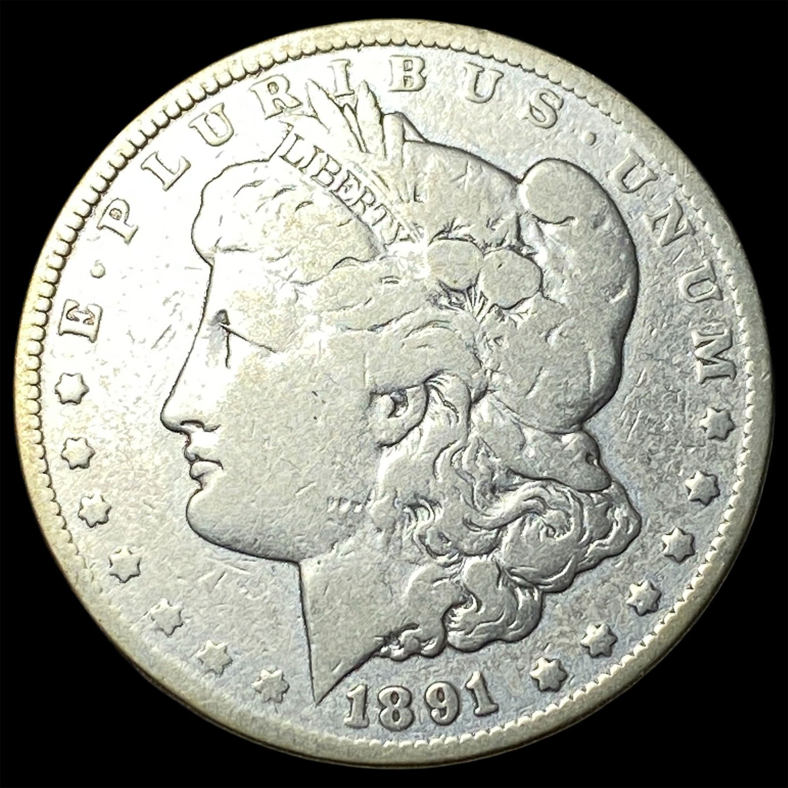 1891-CC Morgan Silver Dollar LIGHTLY CIRCULATED (1 of 2)
