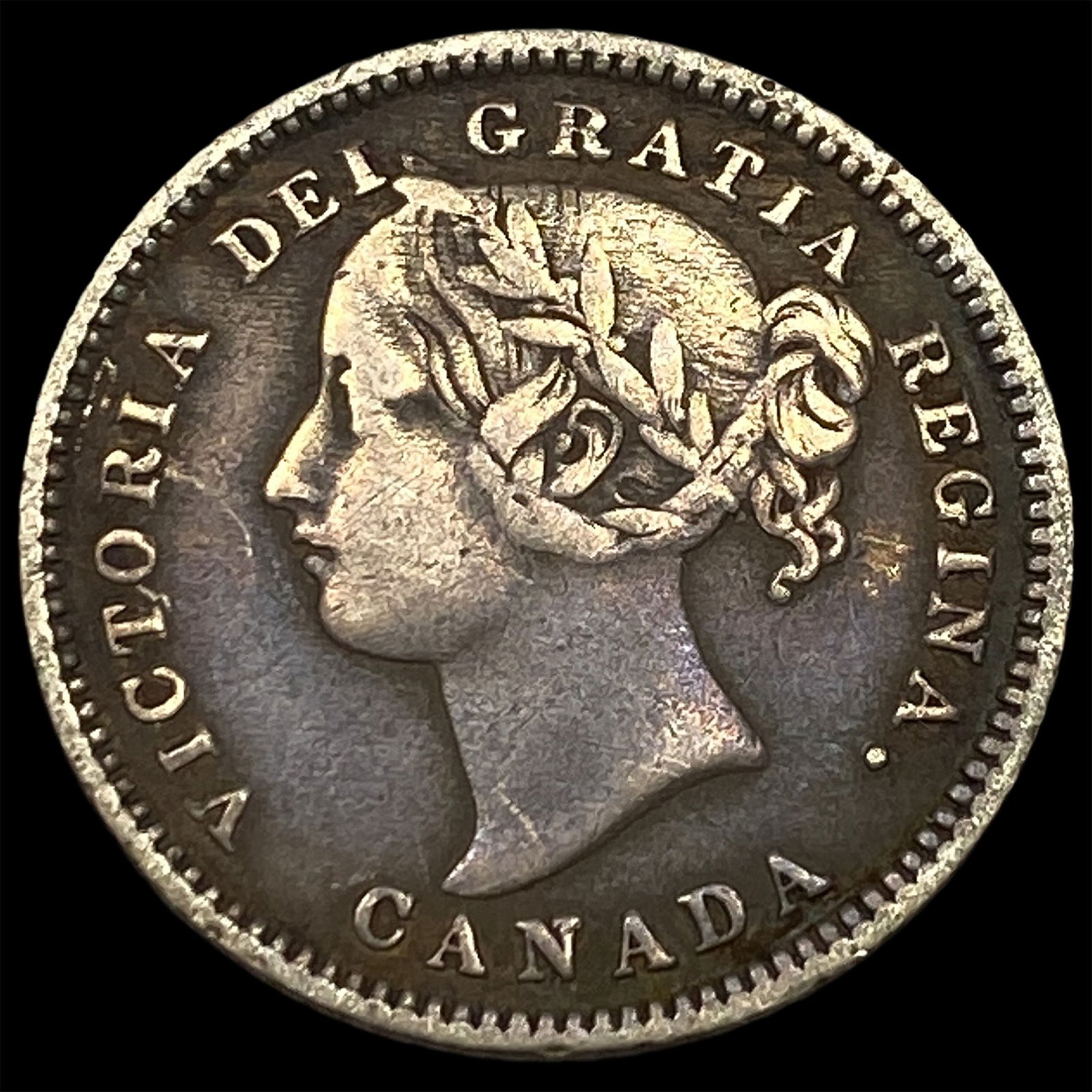 1881 Canada Silver 10 Cents NEARLY UNCIRCULATED: 1881 Canada Silver 10 Cents NEARLY UNCIRCULATED