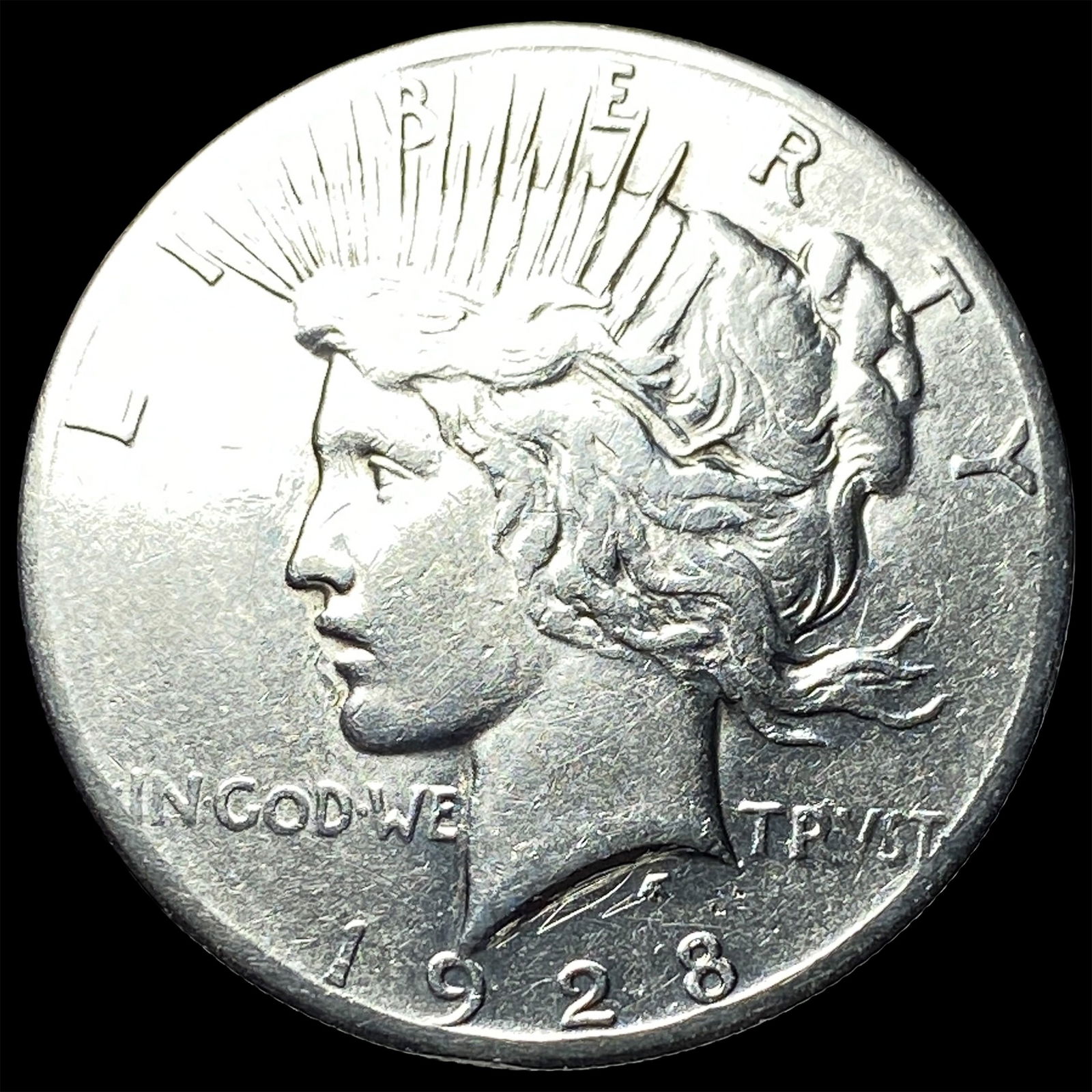 1928 Peace Silver Dollar CLOSELY UNCIRCULATED: 1928 Peace Silver Dollar CLOSELY UNCIRCULATED