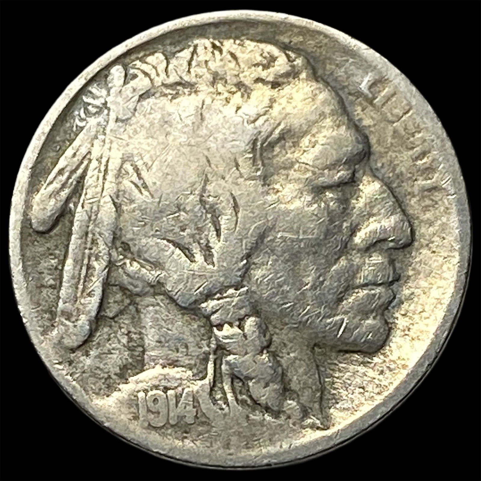 1914-S Buffalo Nickel LIGHTLY CIRCULATED: 1914-S Buffalo Nickel LIGHTLY CIRCULATED