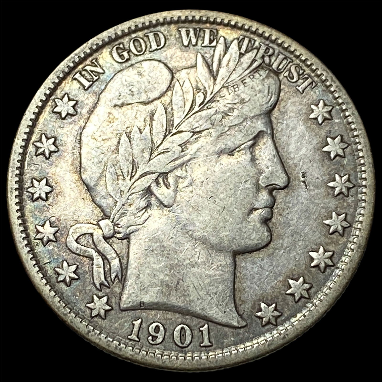 1901 Silver Barber Half Dollar NEARLY UNCIRCULATED (1 of 2)