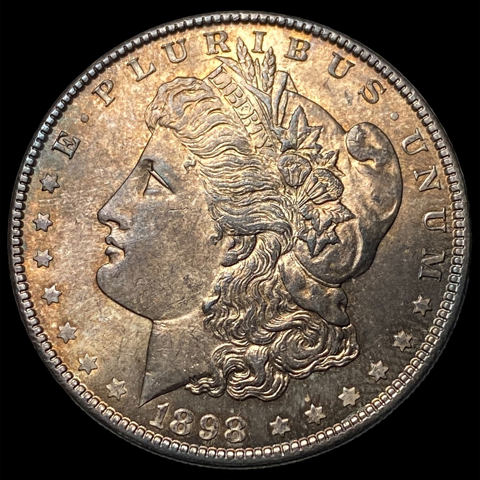 1898 Silver Morgan Dollar CHOICE BU: 1898 Silver Morgan Dollar CHOICE BU