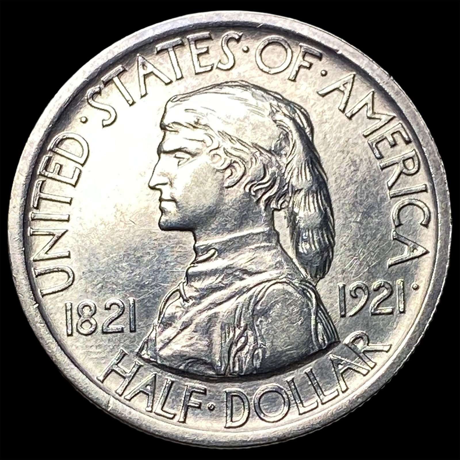 1921 Silver Missouri Centennial Half Dollar CLOSELY UNCIRCULATED: 1921 Silver Missouri Centennial Half Dollar CLOSELY UNCIRCULATED