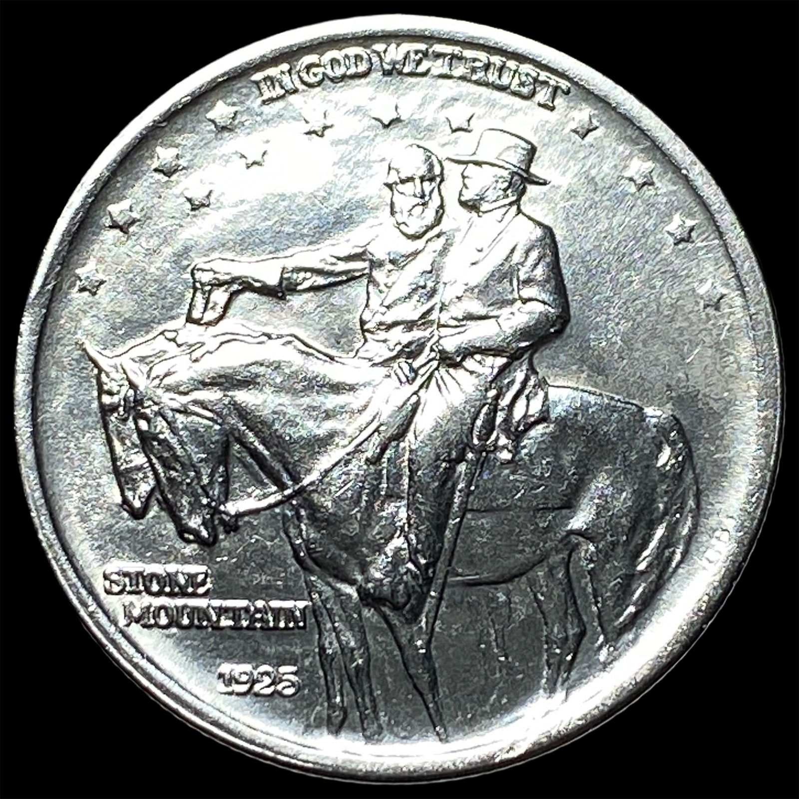 1925 Stone Mountain Silver Half Dollar CHOICE AU (1 of 2)