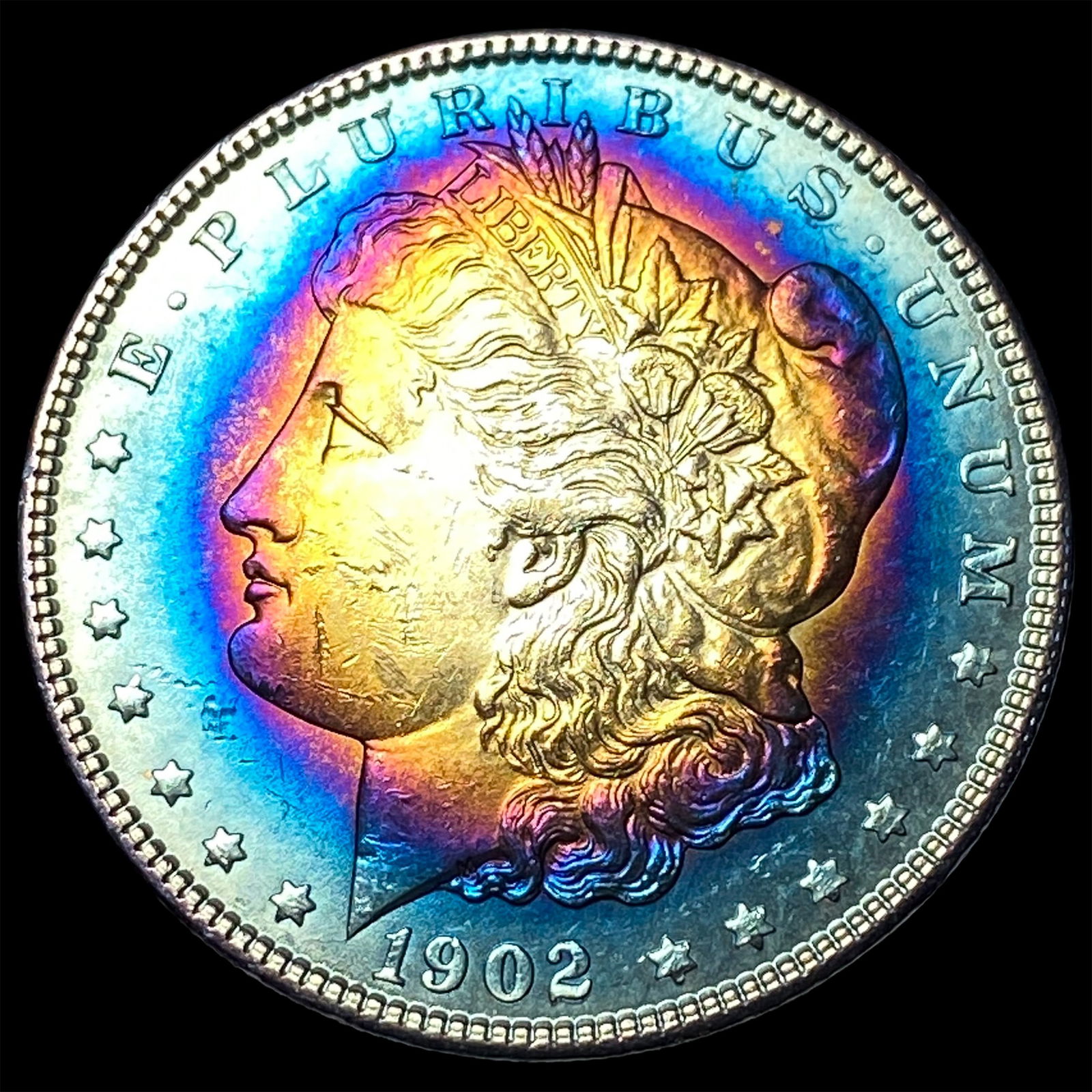 1902 Toned Morgan Silver Dollar UNCIRCULATED (1 of 2)