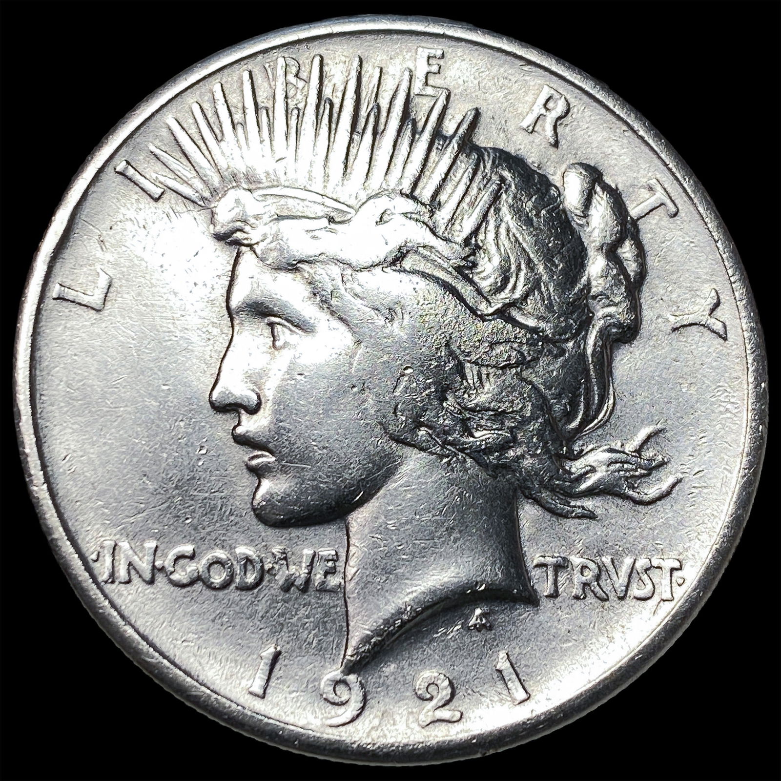 1921 Silver Peace Dollar NEARLY UNCIRCULATED (1 of 2)