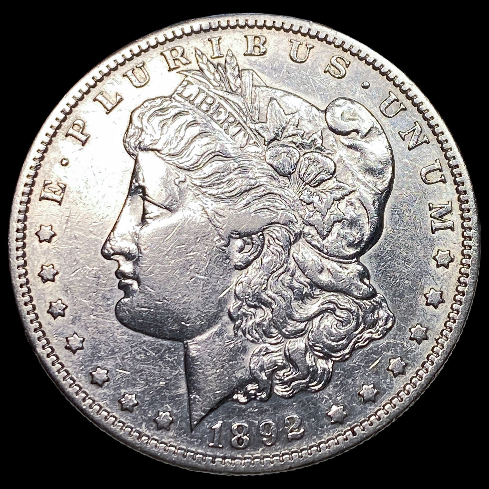 1892-S Silver Morgan Dollar CLOSELY UNCIRCULATED: 1892-S Silver Morgan Dollar CLOSELY UNCIRCULATED