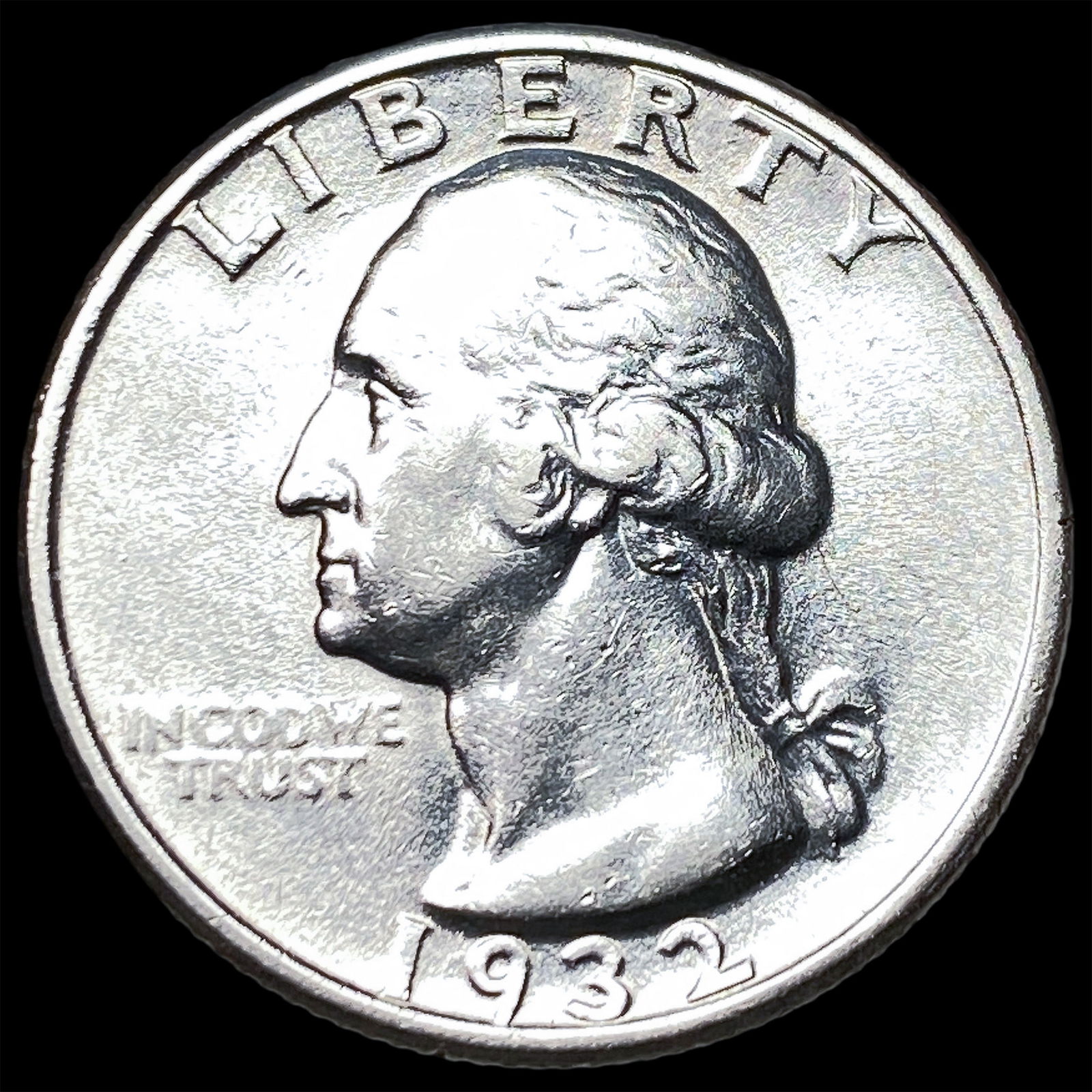 1932 Silver Washington Quarter CLOSELY UNCIRCULATED: 1932 Silver Washington Quarter CLOSELY UNCIRCULATED