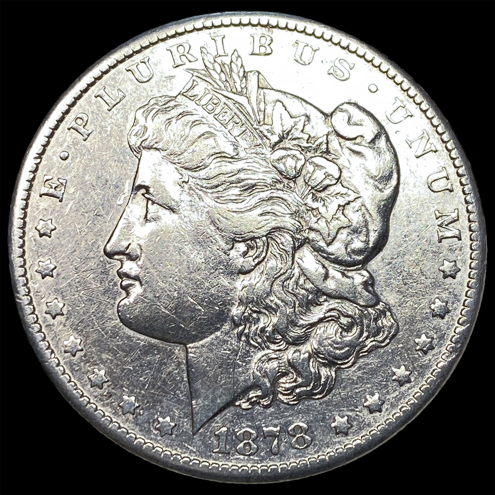 1878 Silver Morgan Dollar NEARLY UNCIRCULATED: 1878 Silver Morgan Dollar NEARLY UNCIRCULATED