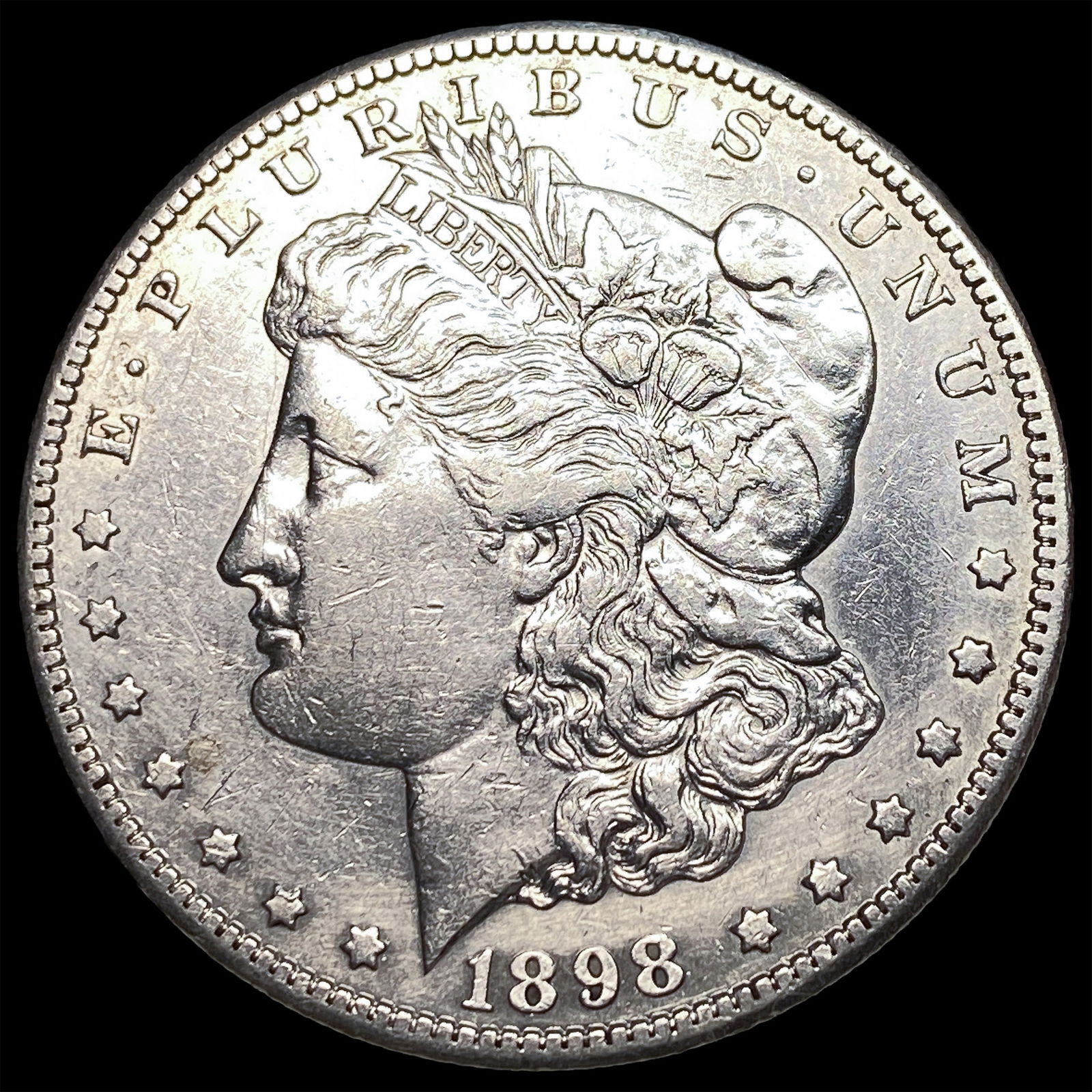 1898-S Silver Morgan Dollar CLOSELY UNCIRCULATED: 1898-S Silver Morgan Dollar CLOSELY UNCIRCULATED