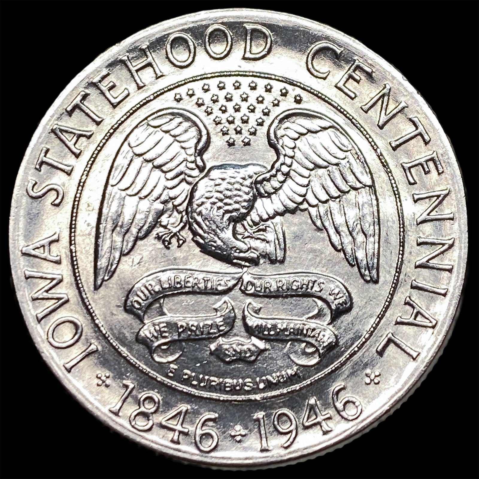 1946 Silver Iowa Centennial Half Dollar CHOICE BU: 1946 Silver Iowa Centennial Half Dollar CHOICE BU