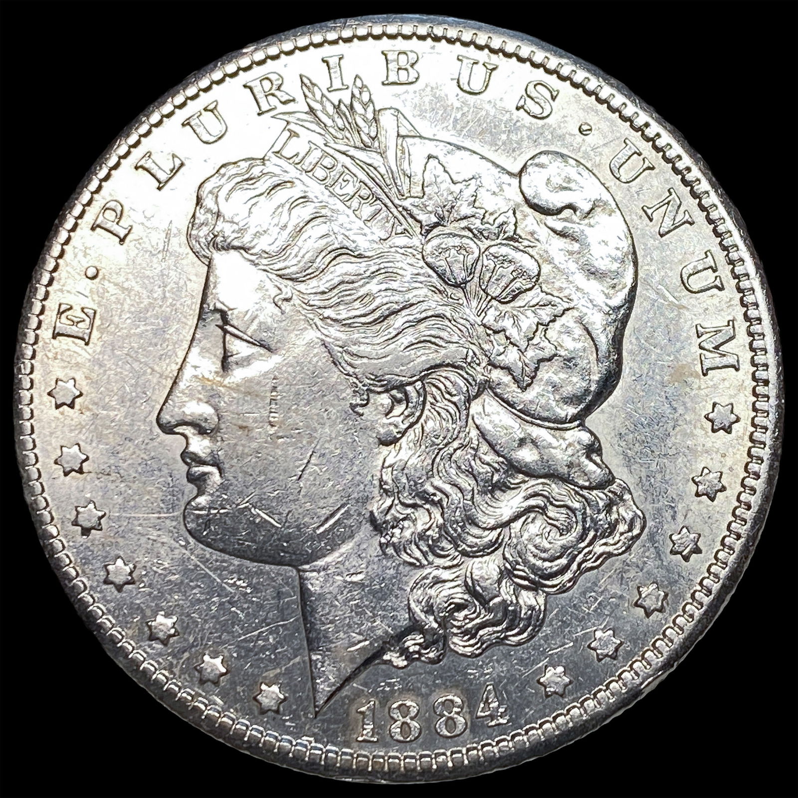 1884-S Silver Morgan Dollar CLOSELY UNCIRCULATED: 1884-S Silver Morgan Dollar CLOSELY UNCIRCULATED