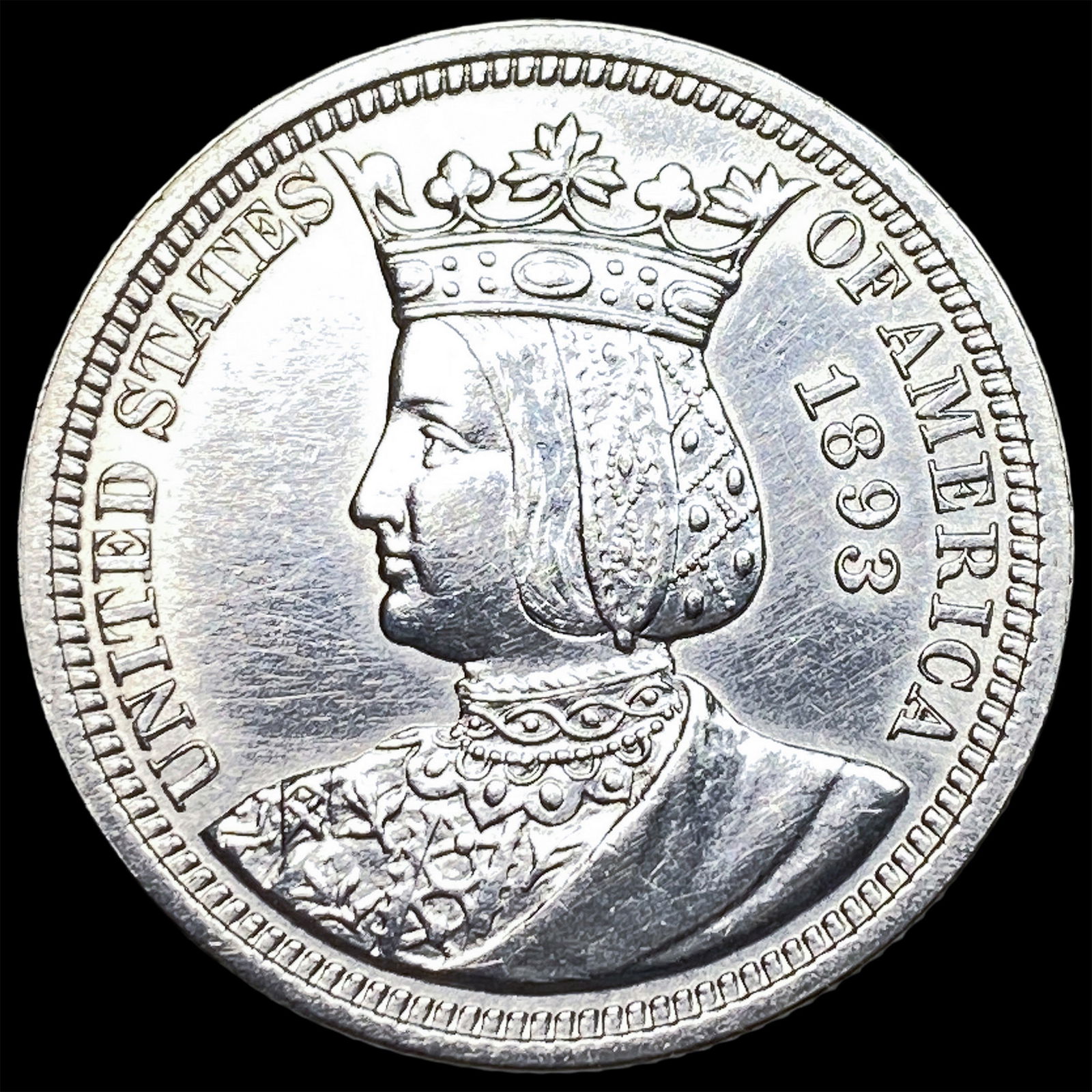 1893 Columbian Exposition Isabella Quarter UNCIRCULATED: 1893 Columbian Exposition Isabella Quarter UNCIRCULATED