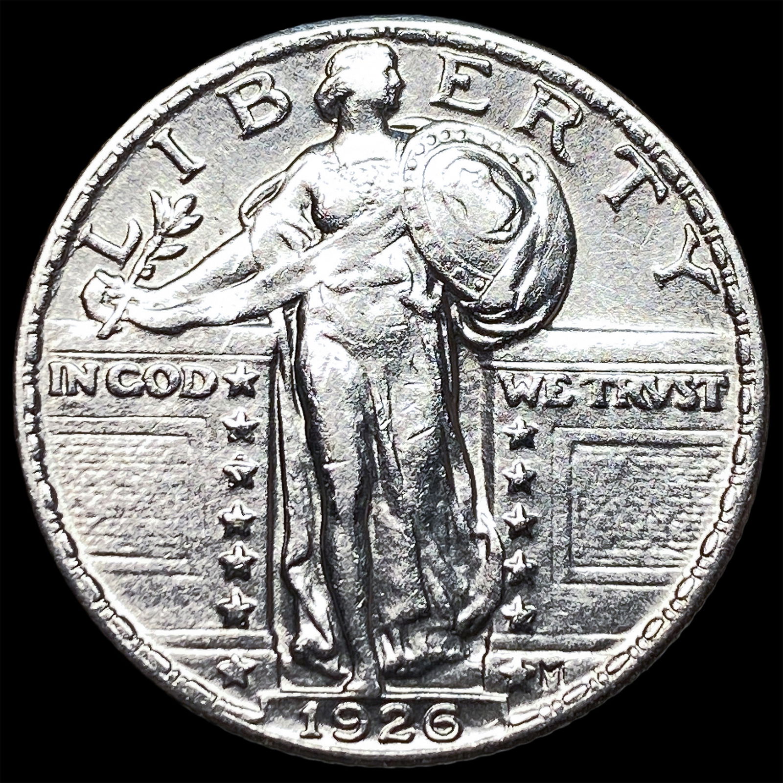 1926 Standing Liberty Quarter CLOSELY UNCIRCULATED: 1926 Standing Liberty Quarter CLOSELY UNCIRCULATED