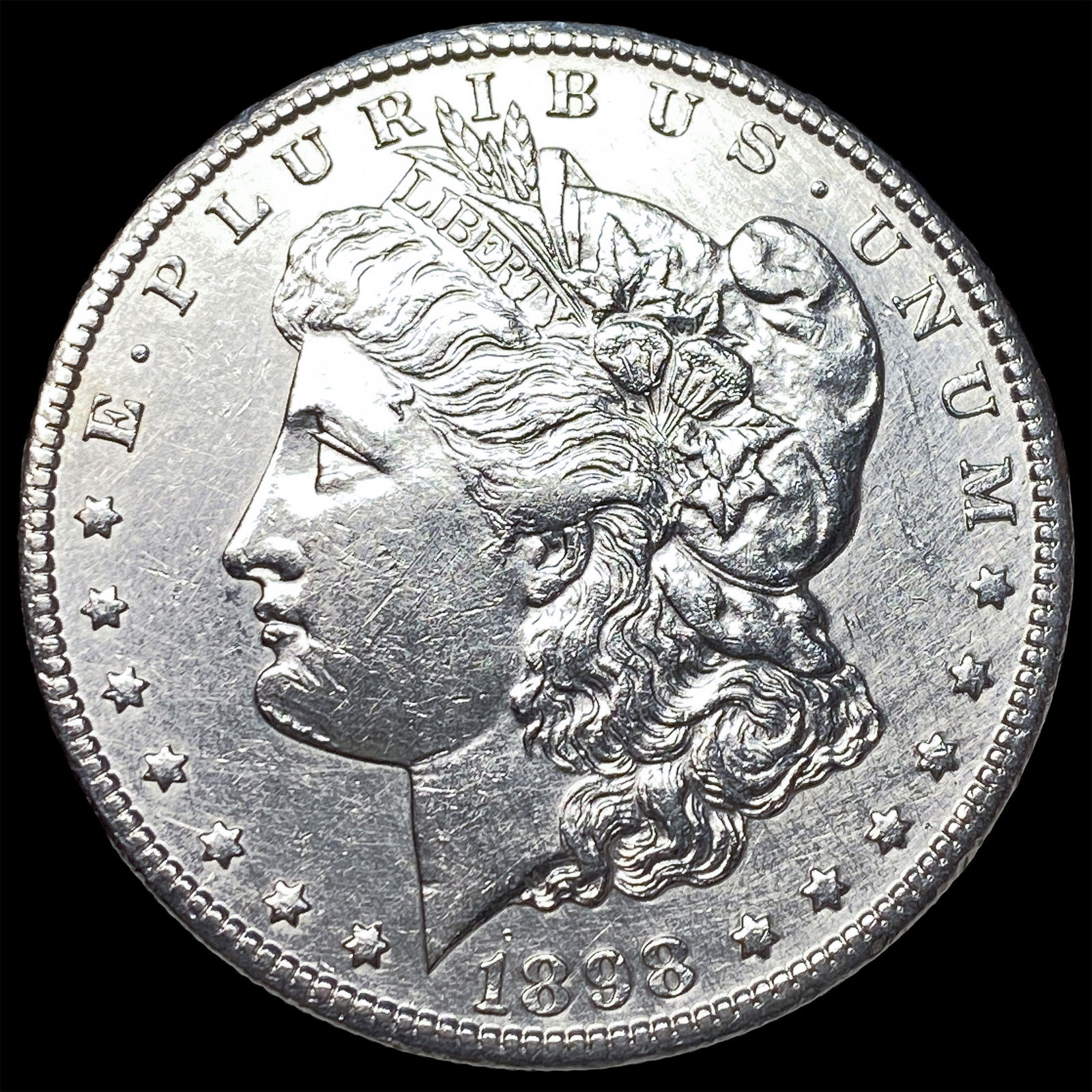 1898-S Silver Morgan Dollar CLOSELY UNCIRCULATED: 1898-S Silver Morgan Dollar CLOSELY UNCIRCULATED