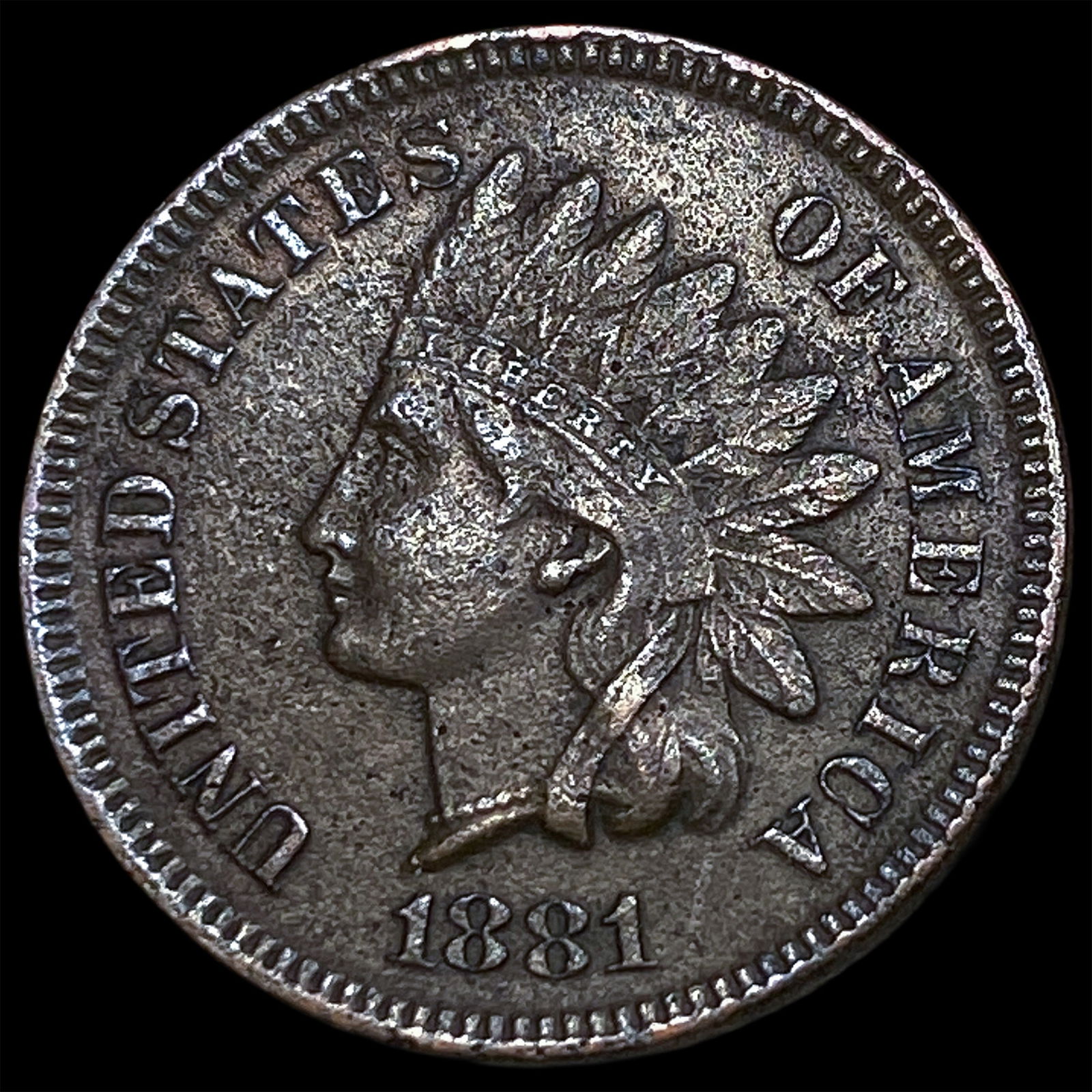 1881 Indian Head Cent CLOSELY UNCIRCULATED: 1881 Indian Head Cent CLOSELY UNCIRCULATED