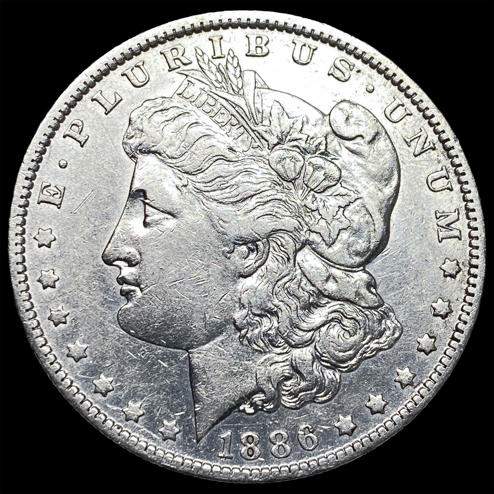 1886 Silver Morgan Dollar NEARLY UNCIRCULATED: 1886 Silver Morgan Dollar NEARLY UNCIRCULATED