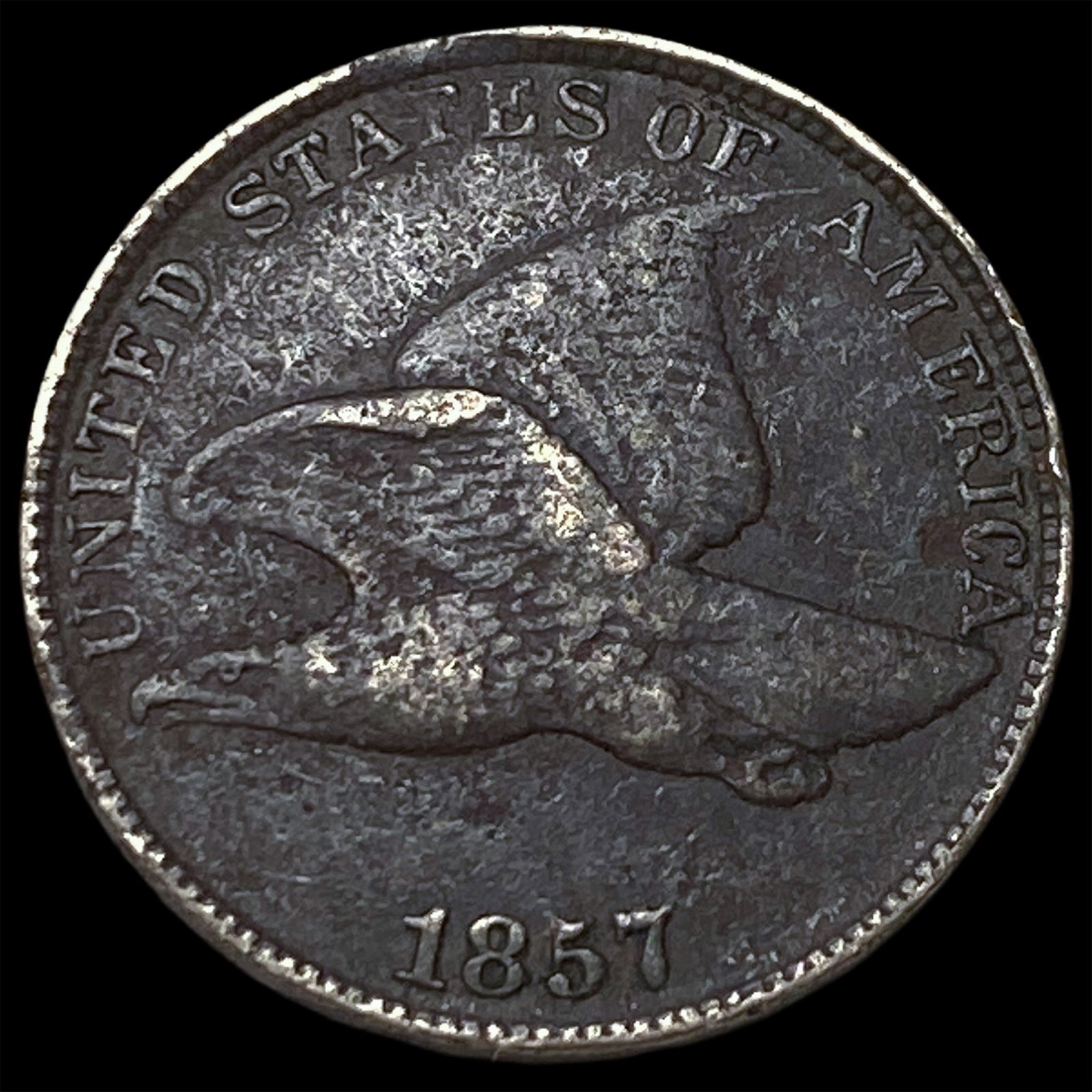 1857 Copper-Nickel Flying Eagle Cent HIGH GRADE (1 of 2)