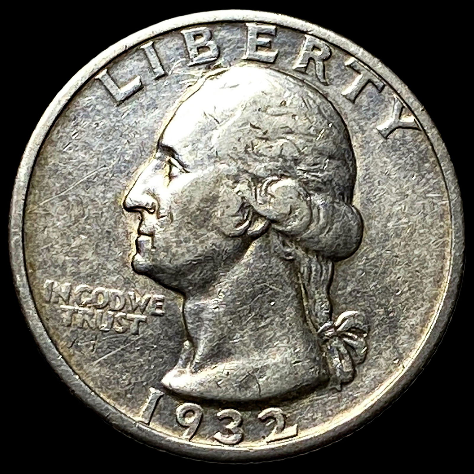 1932-S Silver Washington Quarter NEARLY UNCIRCULATED: 1932-S Silver Washington Quarter NEARLY UNCIRCULATED