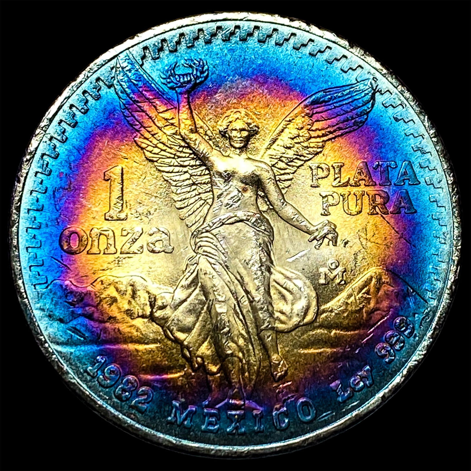 1982 Mexico Silver 1 Onza Libertad SUPERB GEM BU: 1982 Mexico Silver 1 Onza Libertad SUPERB GEM BU