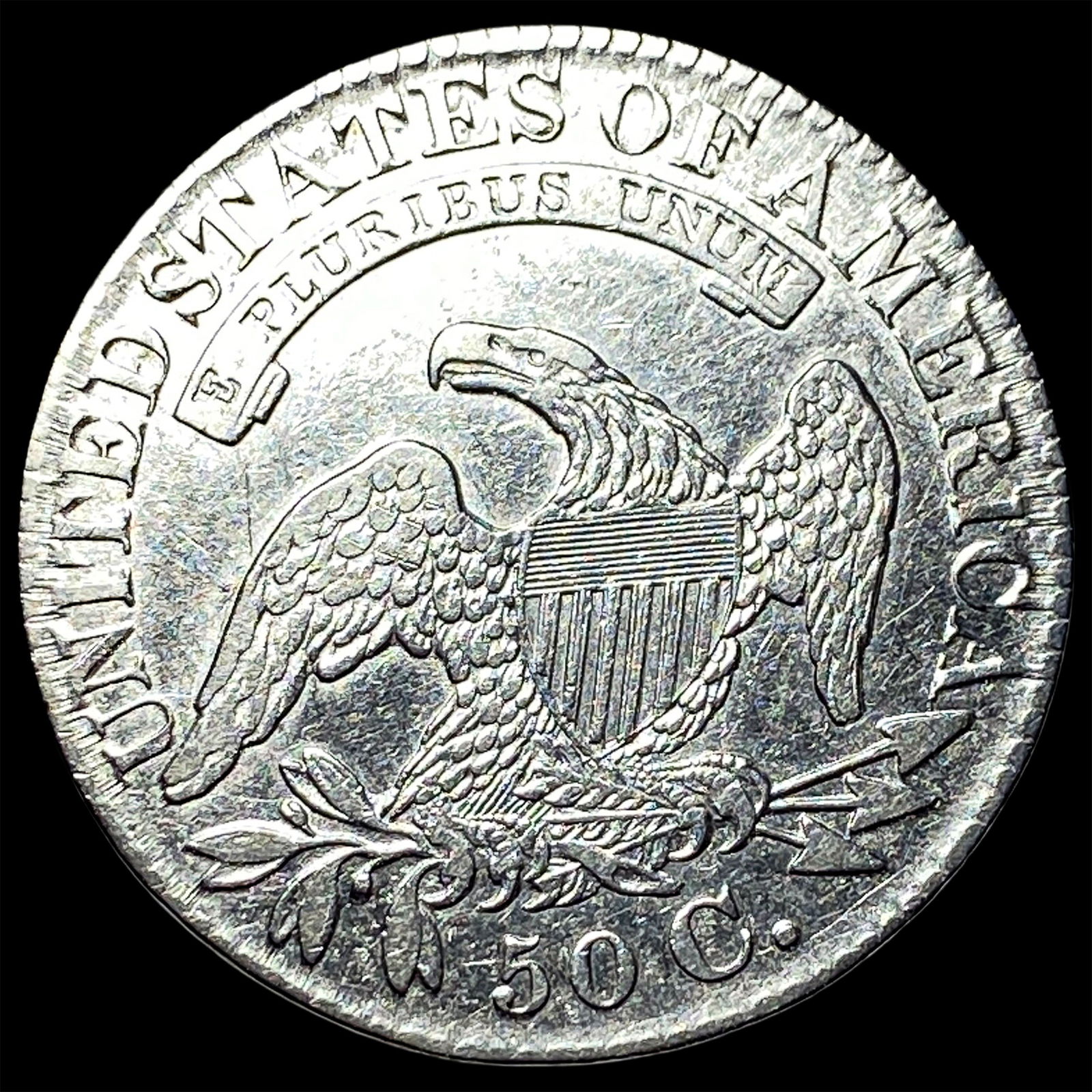 1827 Capped Bust Half Dollar CLOSELY UNCIRCULATED - 2