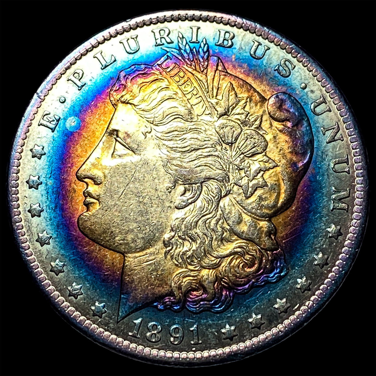1891-CC Silver Morgan Dollar CHOICE AU: 1891-CC Silver Morgan Dollar CHOICE AU