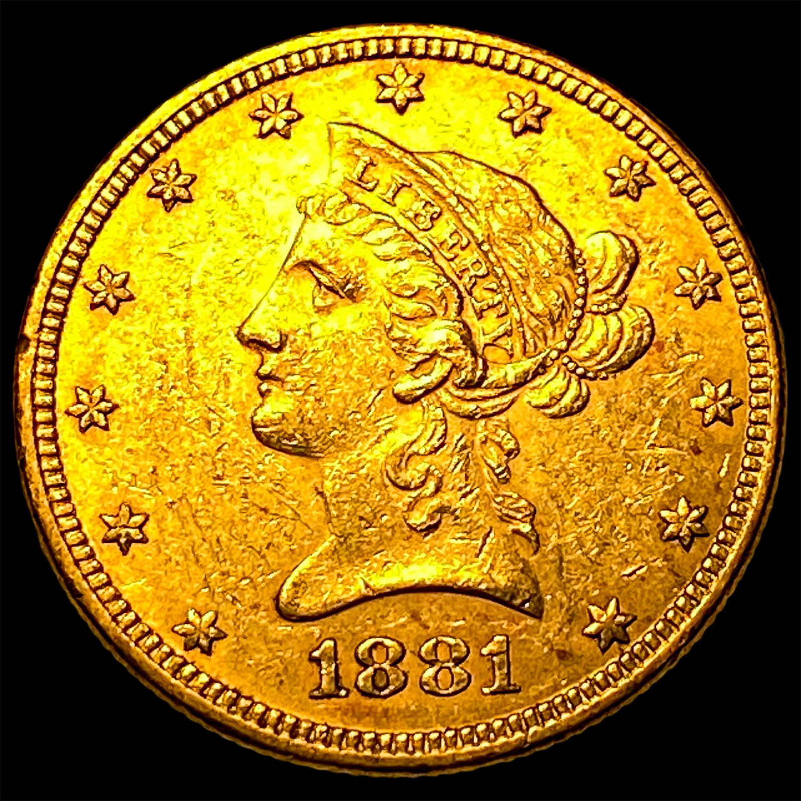 1881 Liberty Head $10 Eagle Gold Coin UNCIRCULATED: 1881 Liberty Head $10 Eagle Gold Coin UNCIRCULATED