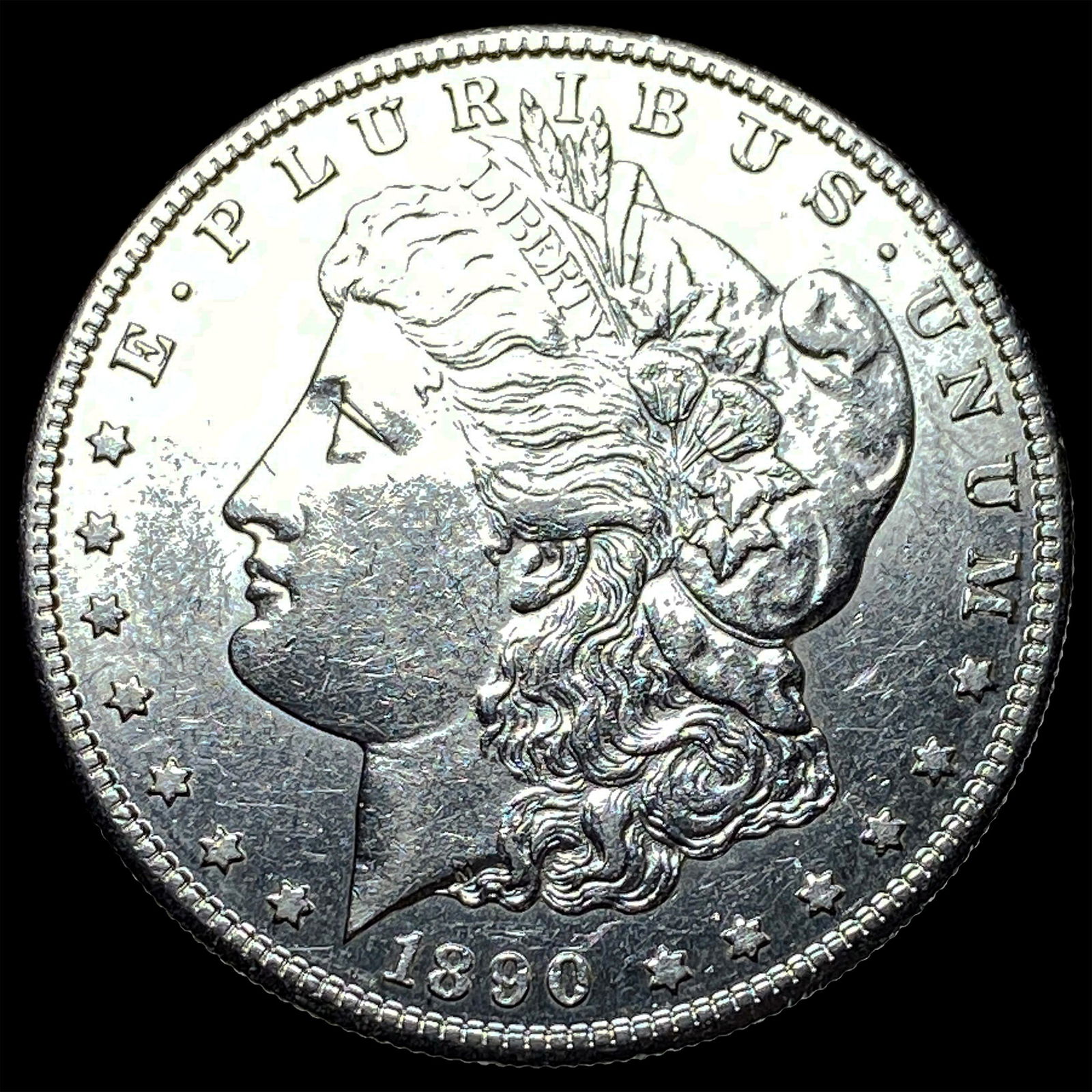1890-S Silver Morgan Dollar CLOSELY UNCIRCULATED: 1890-S Silver Morgan Dollar CLOSELY UNCIRCULATED