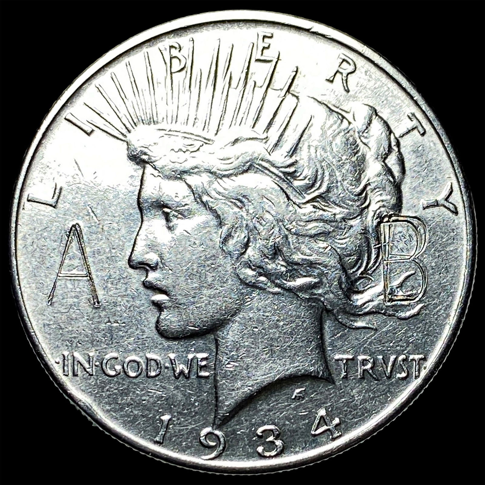 1934 Peace Silver Dollar NICELY CIRCULATED: 1934 Peace Silver Dollar NICELY CIRCULATED