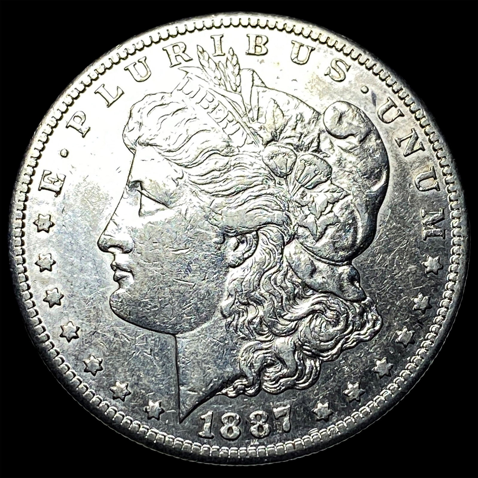1887-S Silver Morgan Dollar CLOSELY UNCIRCULATED: 1887-S Silver Morgan Dollar CLOSELY UNCIRCULATED