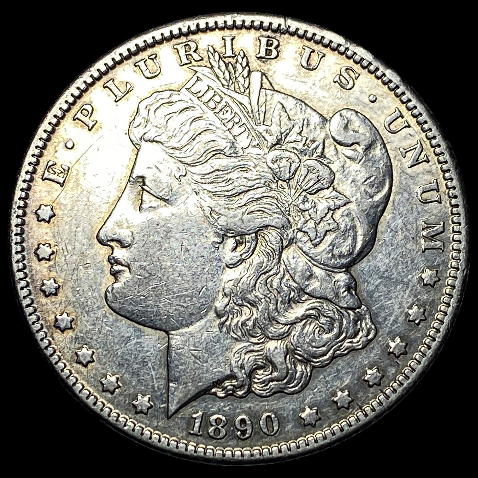 1890-CC Silver Morgan Dollar CLOSELY UNCIRCULATED: 1890-CC Silver Morgan Dollar CLOSELY UNCIRCULATED