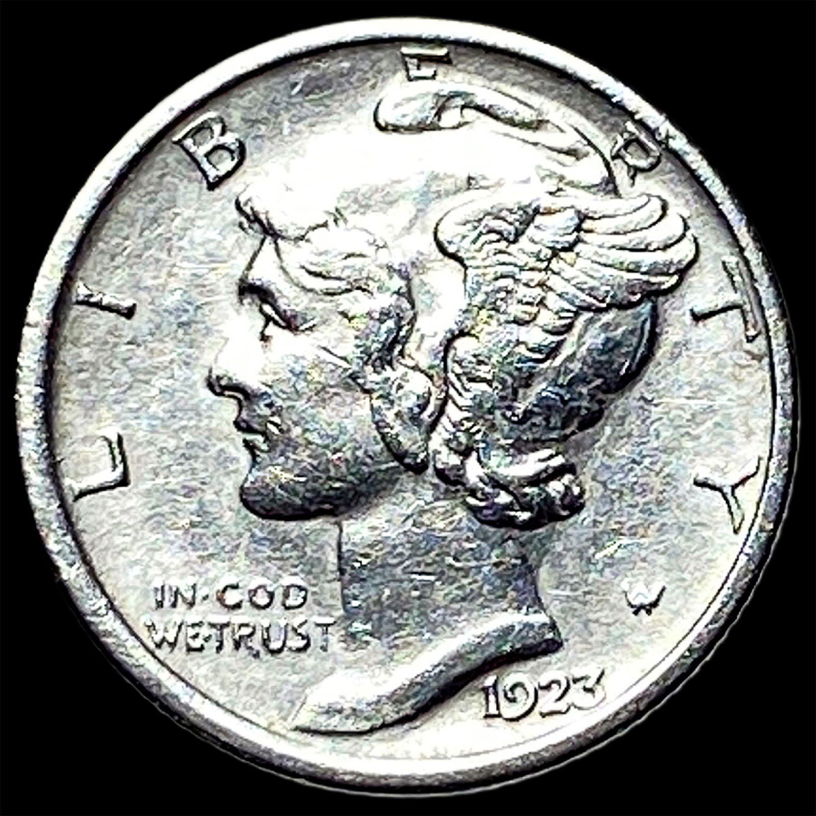 1923-S Silver Mercury Dime CLOSELY UNCIRCULATED: 1923-S Silver Mercury Dime CLOSELY UNCIRCULATED