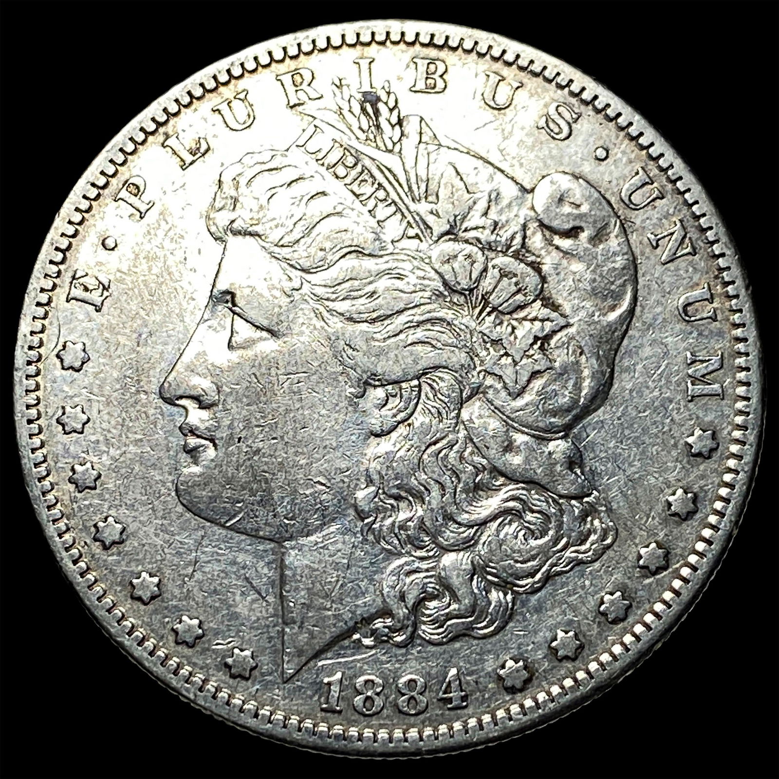1884-S Silver Morgan Dollar NEARLY UNCIRCULATED: 1884-S Silver Morgan Dollar NEARLY UNCIRCULATED