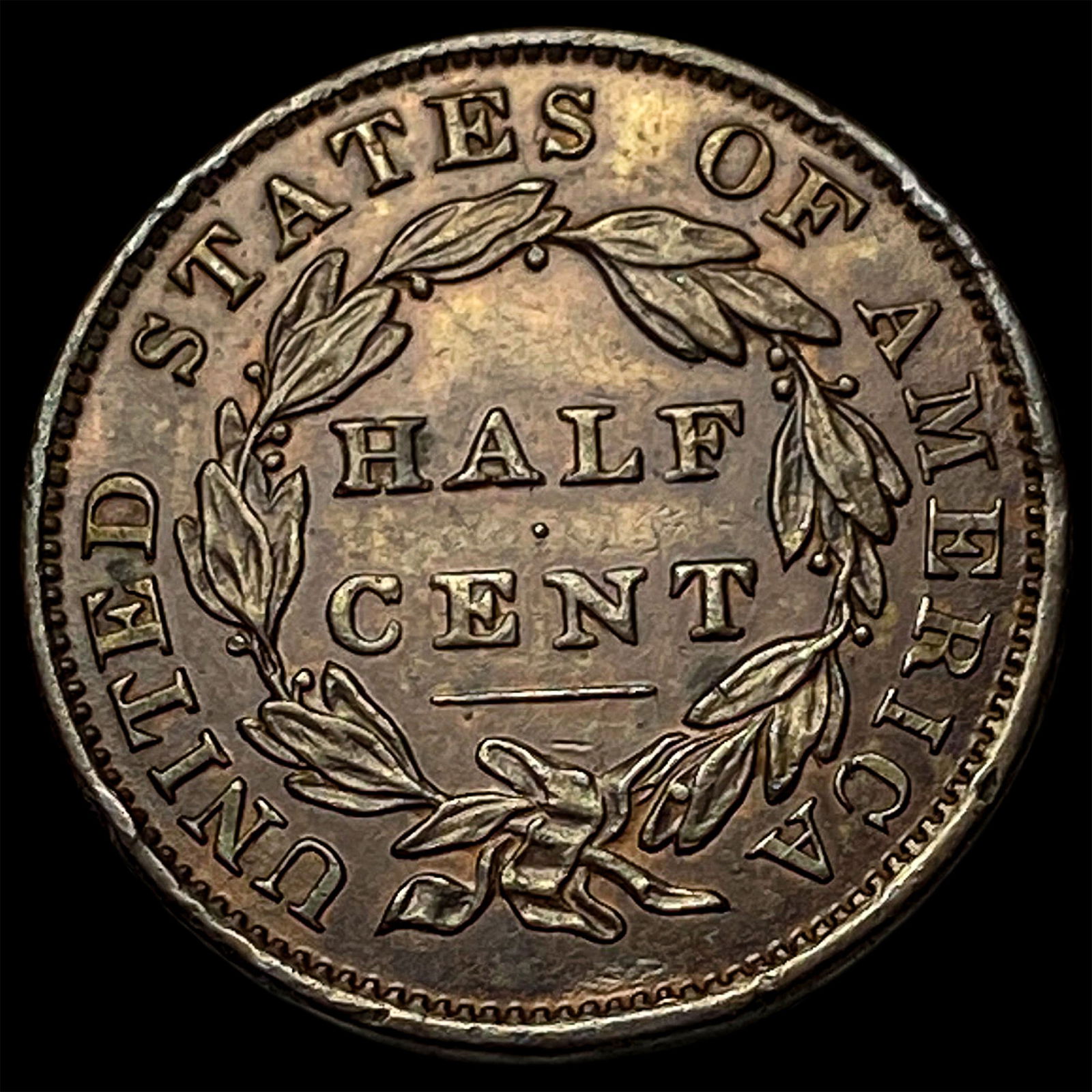 1834 Copper Half Cent UNCIRCULATED - 2