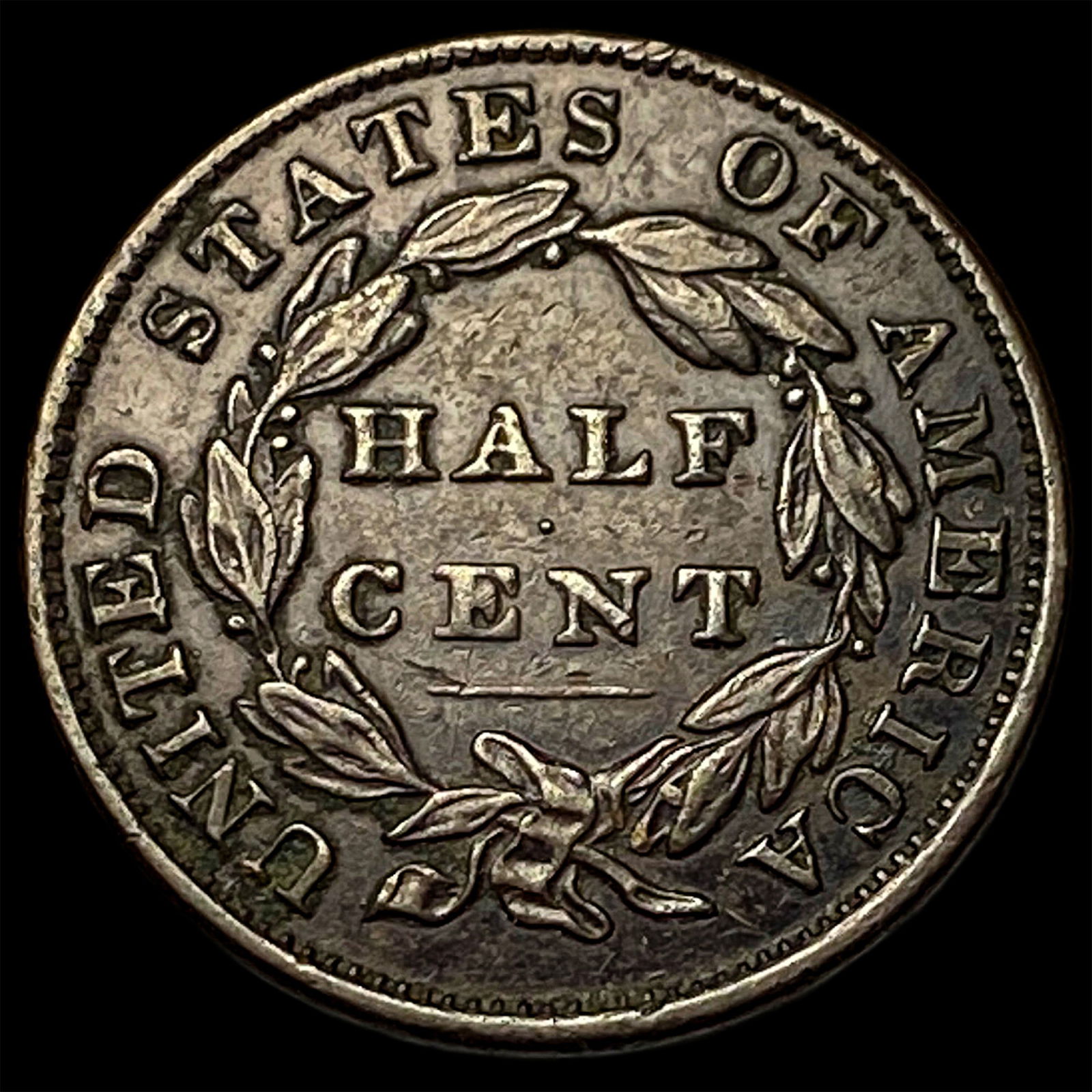 1834 Copper Half Cent CLOSELY UNCIRCULATED - 2