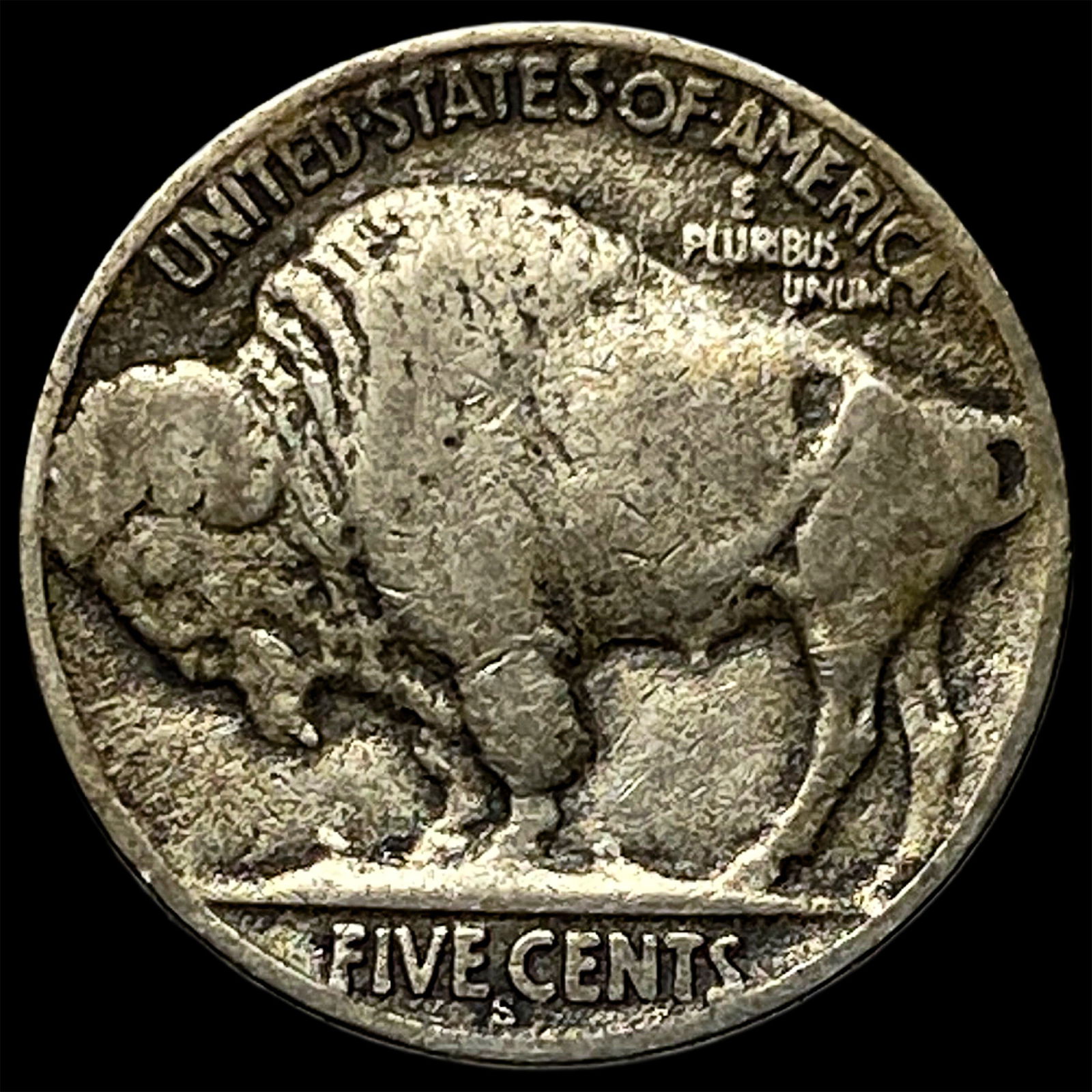 1926-S Nickel Five Cents (Buffalo Nickel) LIGHTLY CIRCULATED - 2